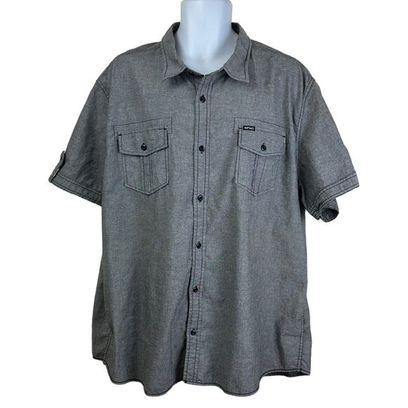 Buffalo David Bitton Shanley Button Front Shirt Size 2XL - Picture 1 of 8